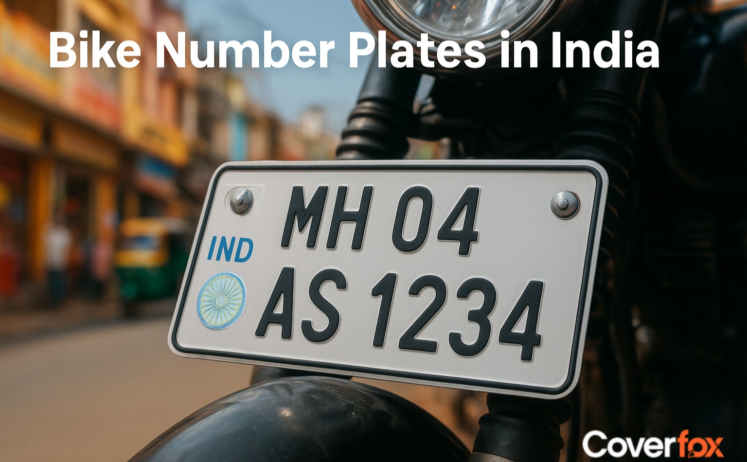 Bike number plates in India