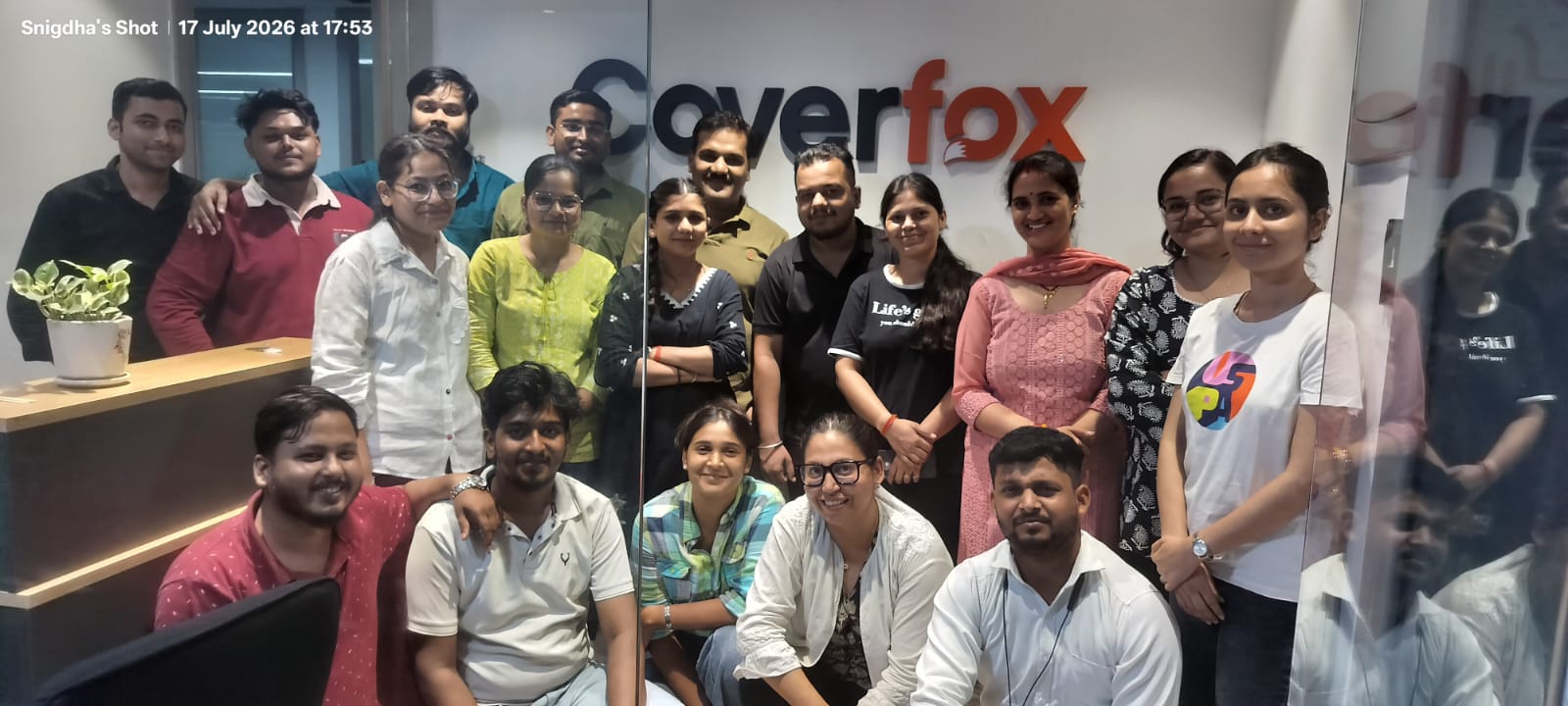 The Coverfox team in Lucknow
