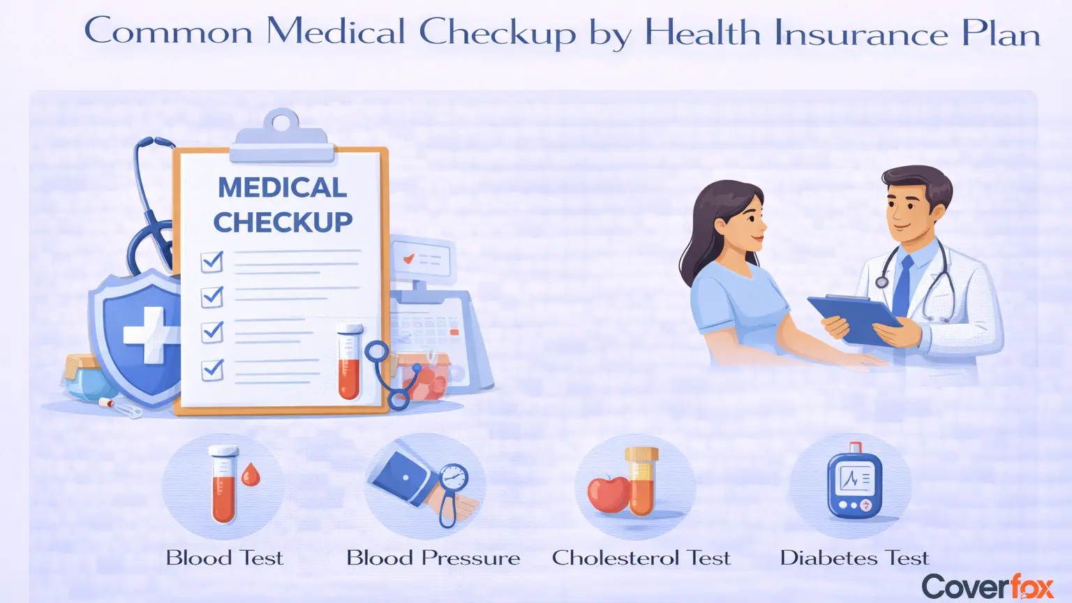 Common Medical Checkup by Health Insurance Plan