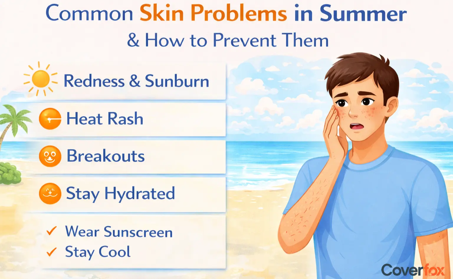 Common skin related problems during summer