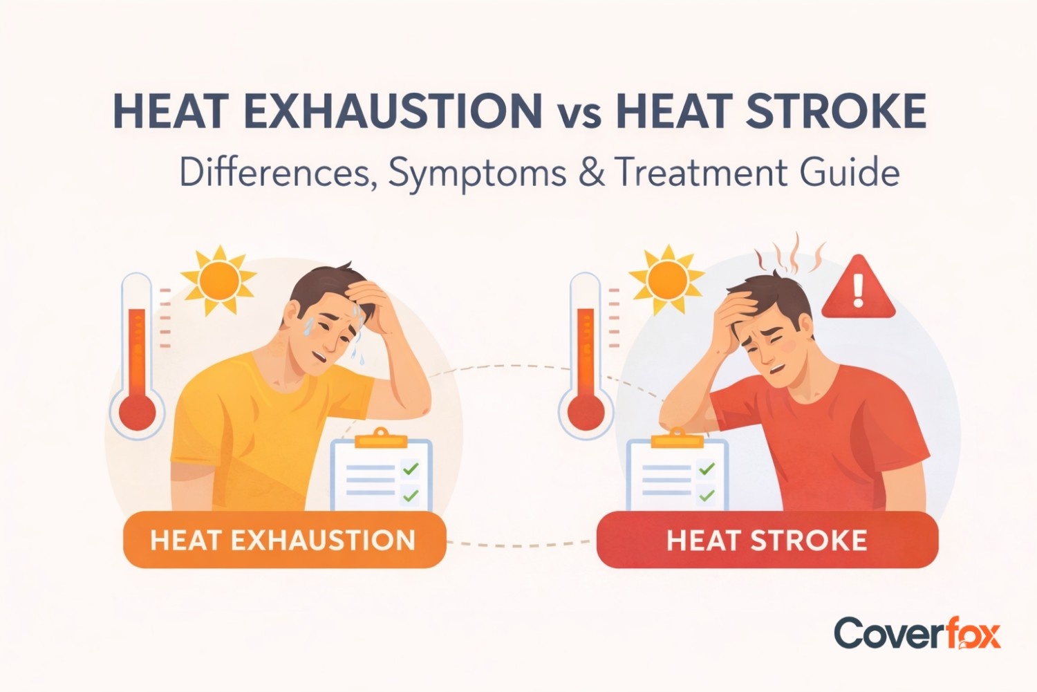 Heat Exhaustion vs Heat Stroke