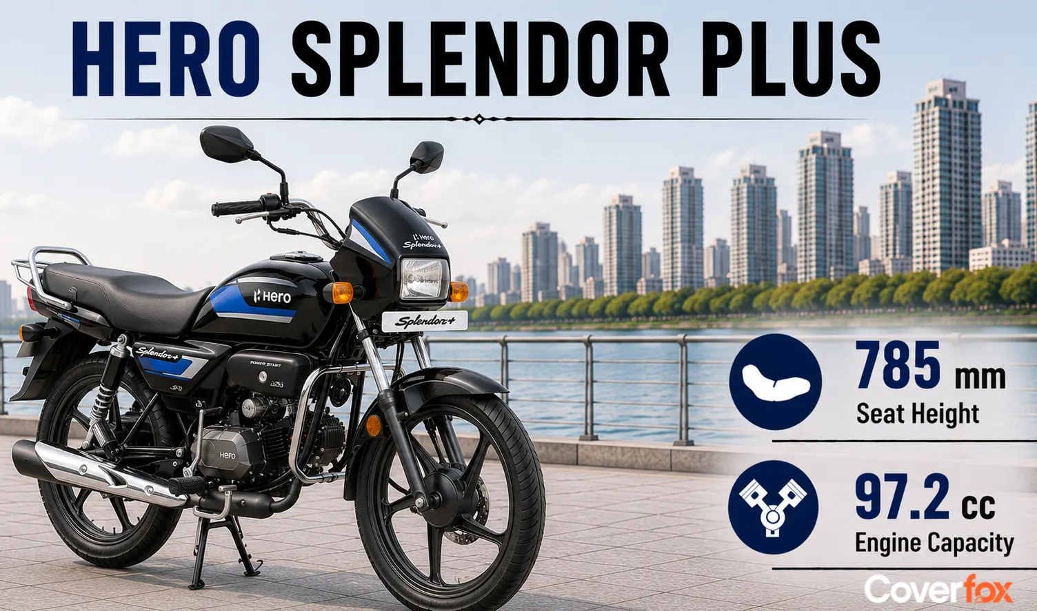 Hero Splendor Plus seat height