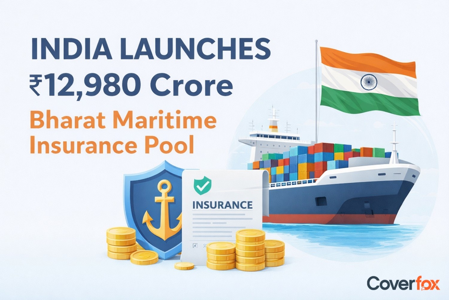 India Launches ₹12,980 Crore Bharat Maritime Insurance Pool