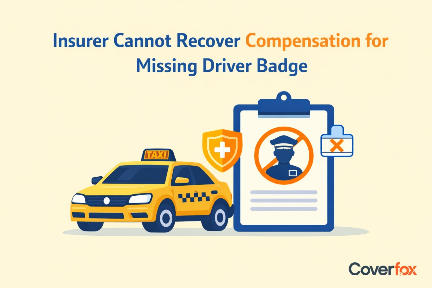 Insurer Cannot Recover Compensation Over Missing Badge