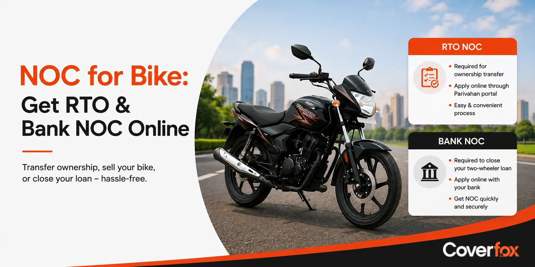 Get No Objection Certificate (NOC) for Bike Online