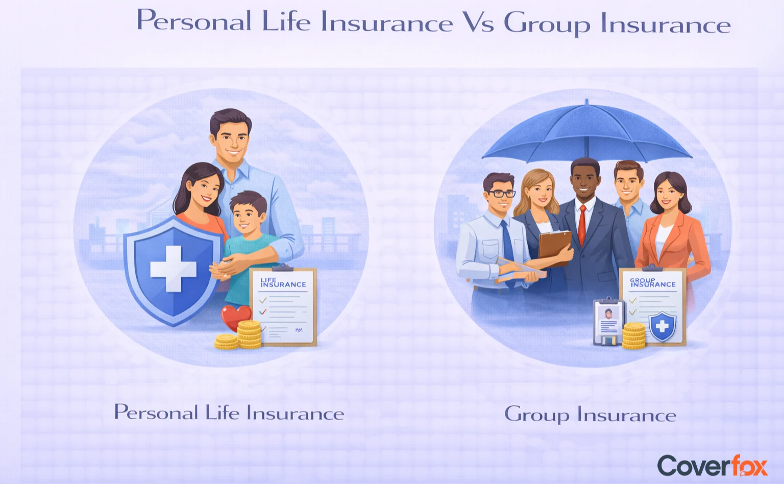 Group insurance vs personal life insurance