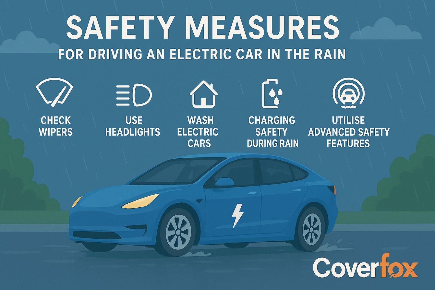 Safety Measures for Driving an Electric Car in the Rain