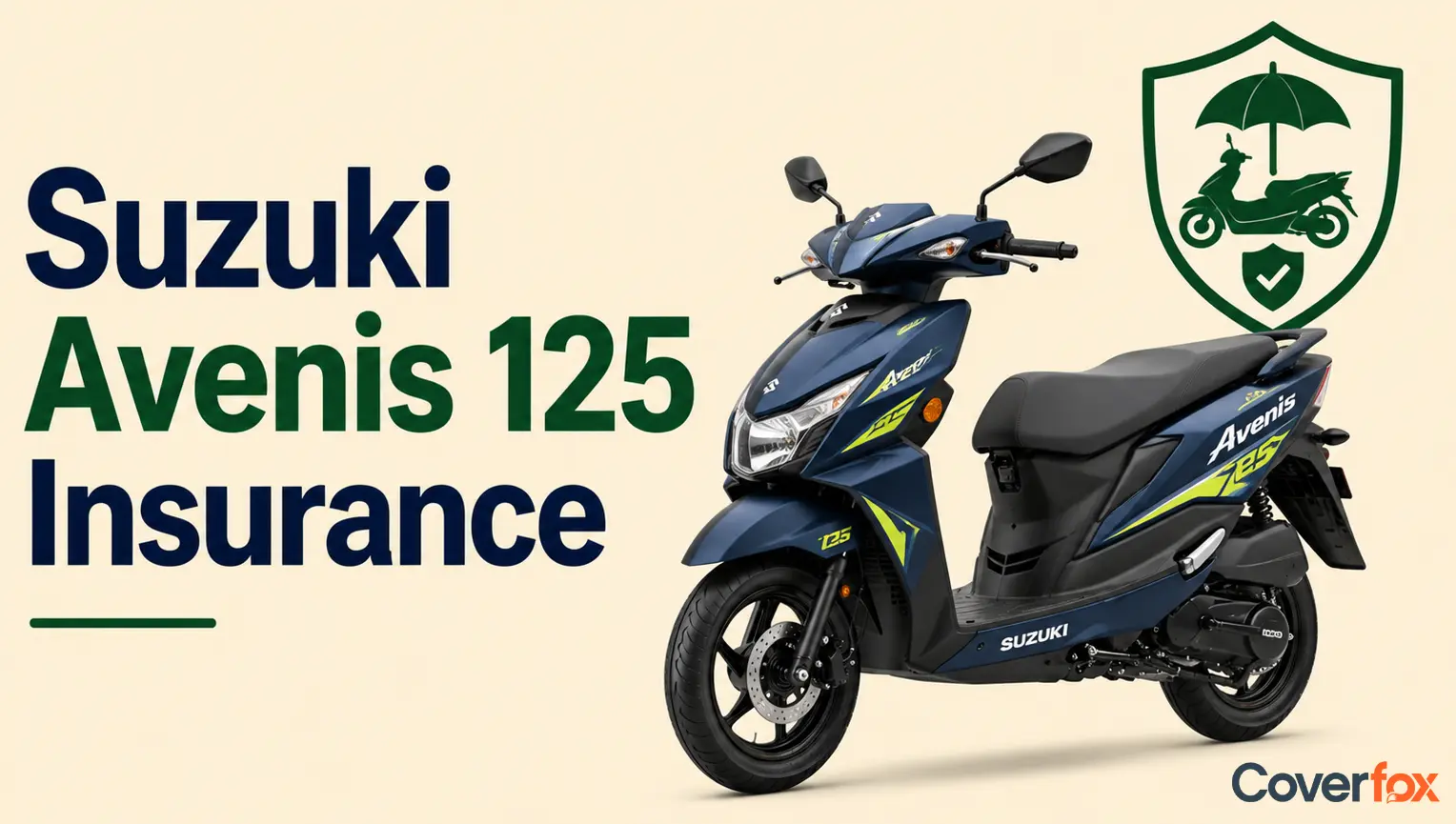 Suzuki Avenis 125 insurance