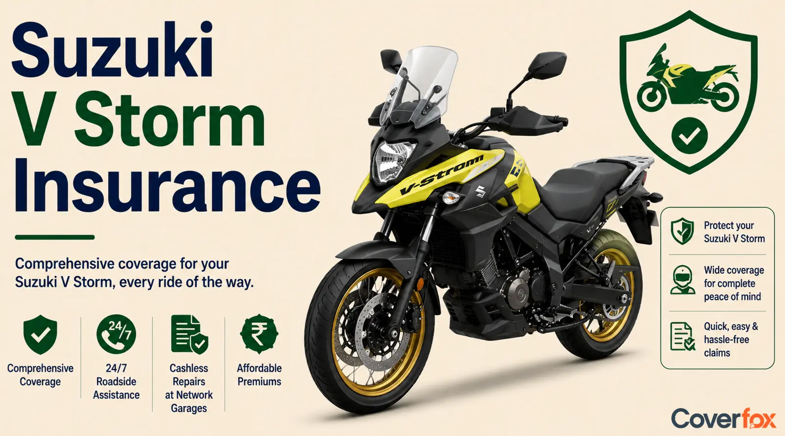 Suzuki V-Storm Bike Insurance
