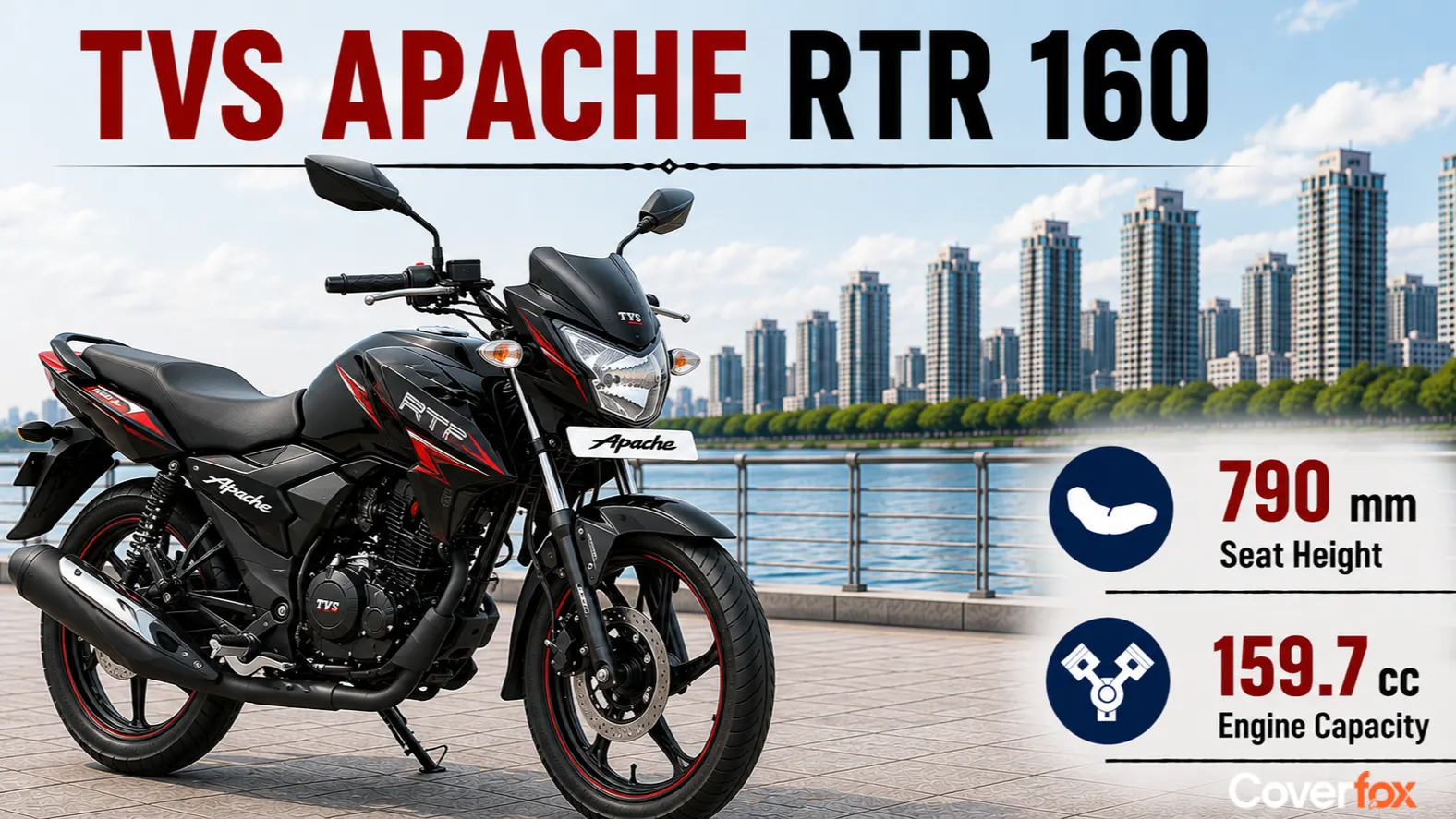 Apache RTR 160 seat height