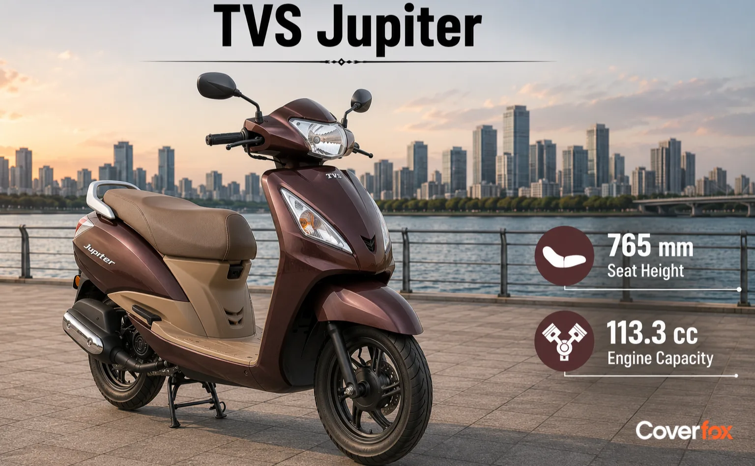 TVS Jupiter seat height