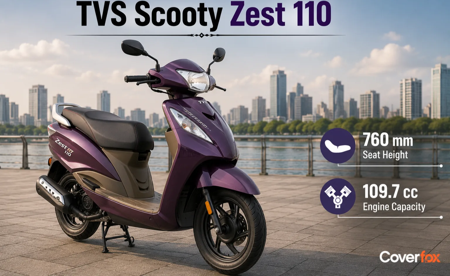 TVS Scooty Zest seat height