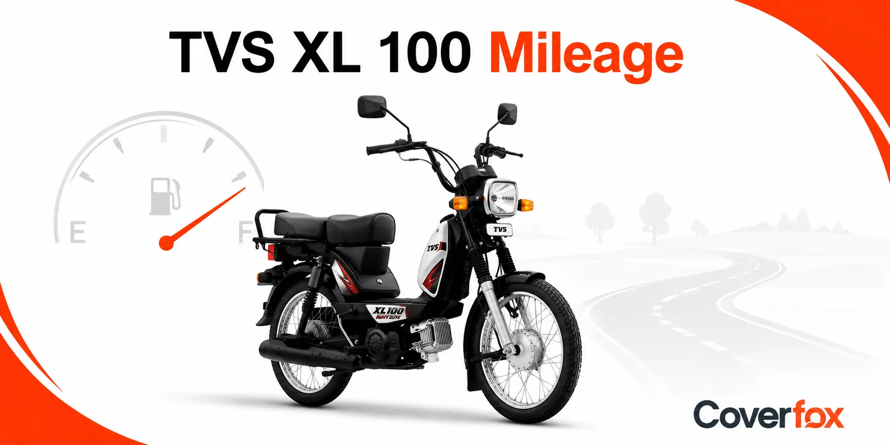 TVS XL 100 Mileage