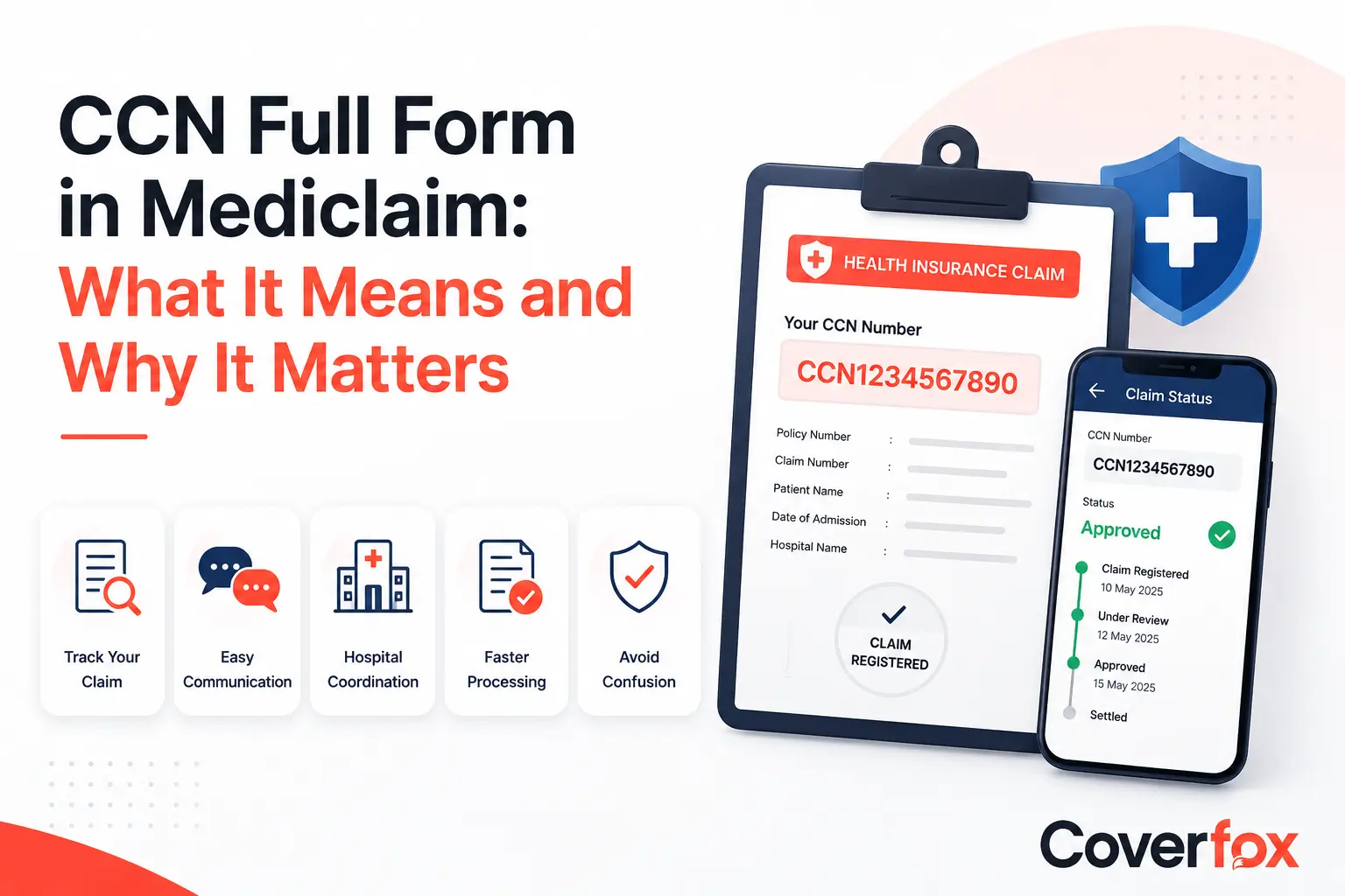 CCN Full Form in Mediclaim: Learn what Claim Communication Number means, how it is generated, where to find it, and how it helps track health insurance claims.